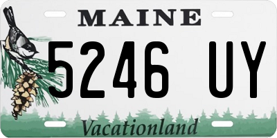 ME license plate 5246UY