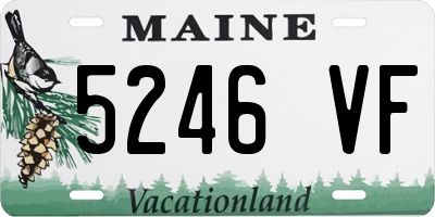 ME license plate 5246VF