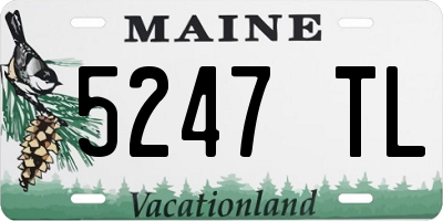 ME license plate 5247TL