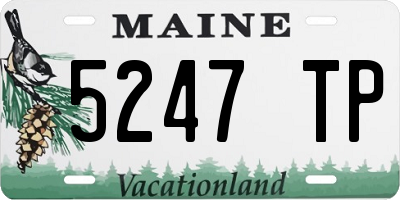 ME license plate 5247TP