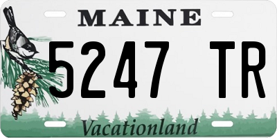 ME license plate 5247TR