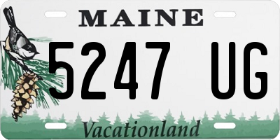 ME license plate 5247UG