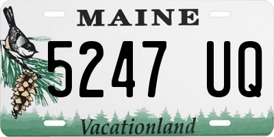 ME license plate 5247UQ