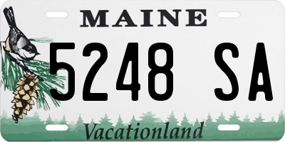 ME license plate 5248SA