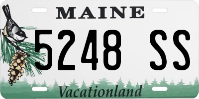 ME license plate 5248SS