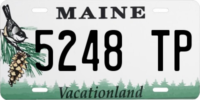 ME license plate 5248TP