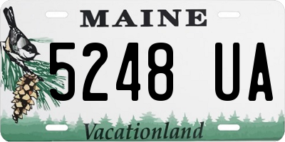 ME license plate 5248UA