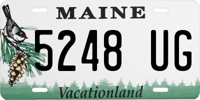 ME license plate 5248UG