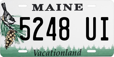 ME license plate 5248UI