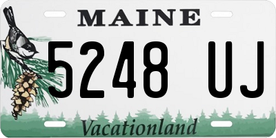 ME license plate 5248UJ