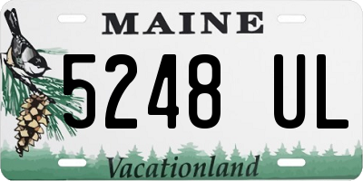 ME license plate 5248UL