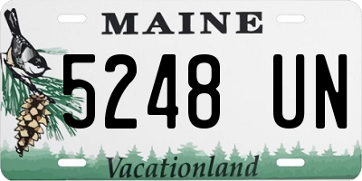 ME license plate 5248UN