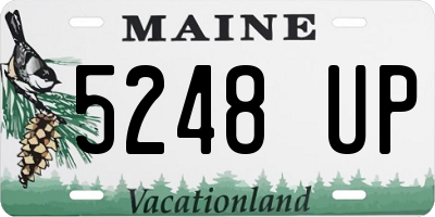 ME license plate 5248UP