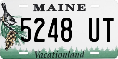 ME license plate 5248UT