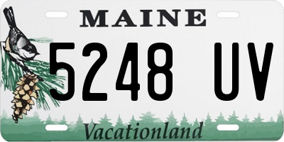 ME license plate 5248UV