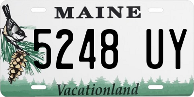 ME license plate 5248UY