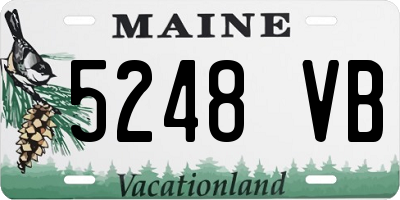 ME license plate 5248VB
