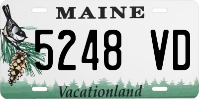 ME license plate 5248VD