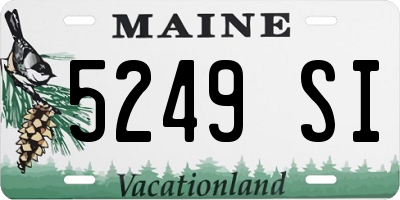 ME license plate 5249SI