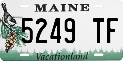 ME license plate 5249TF