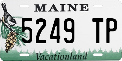ME license plate 5249TP