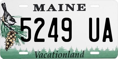 ME license plate 5249UA