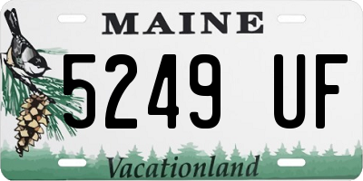 ME license plate 5249UF