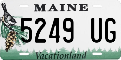 ME license plate 5249UG