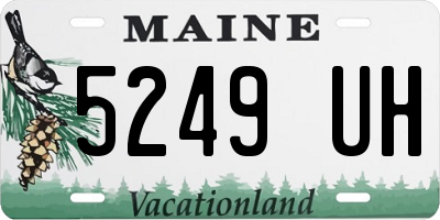 ME license plate 5249UH