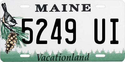 ME license plate 5249UI
