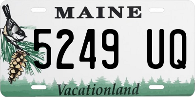 ME license plate 5249UQ