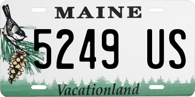 ME license plate 5249US