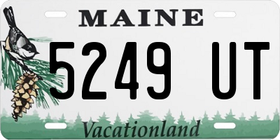 ME license plate 5249UT