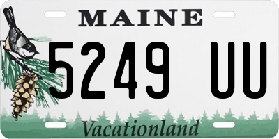 ME license plate 5249UU