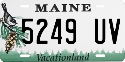 ME license plate 5249UV