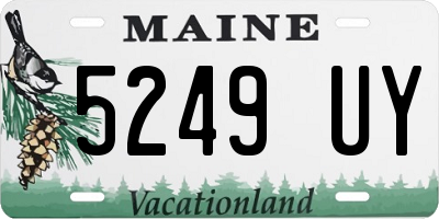 ME license plate 5249UY