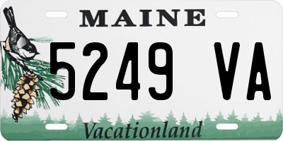 ME license plate 5249VA