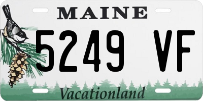 ME license plate 5249VF