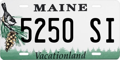 ME license plate 5250SI