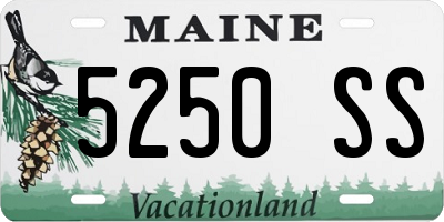 ME license plate 5250SS
