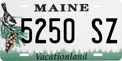 ME license plate 5250SZ