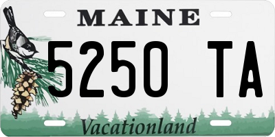 ME license plate 5250TA