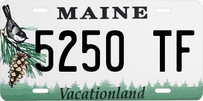 ME license plate 5250TF