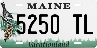ME license plate 5250TL