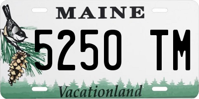 ME license plate 5250TM