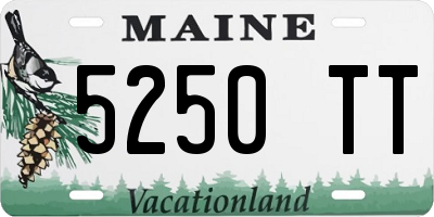 ME license plate 5250TT