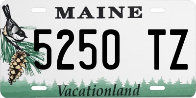 ME license plate 5250TZ