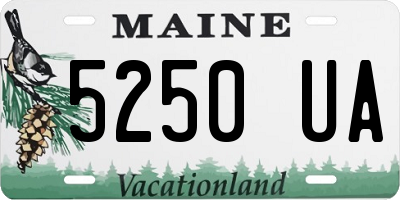 ME license plate 5250UA