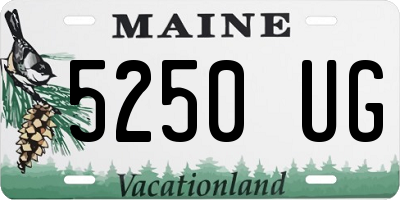 ME license plate 5250UG