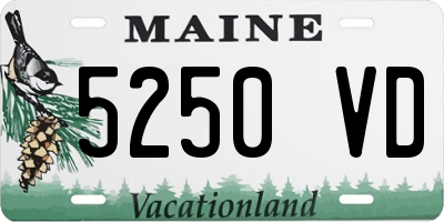 ME license plate 5250VD